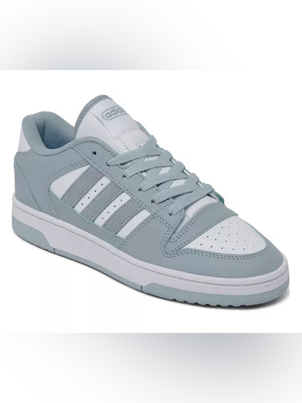 Adidas Low-Top Retro Sneakers in Pale Blue and White